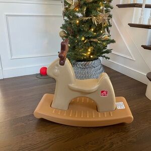 Brown Rocking Horse Plastic Toy